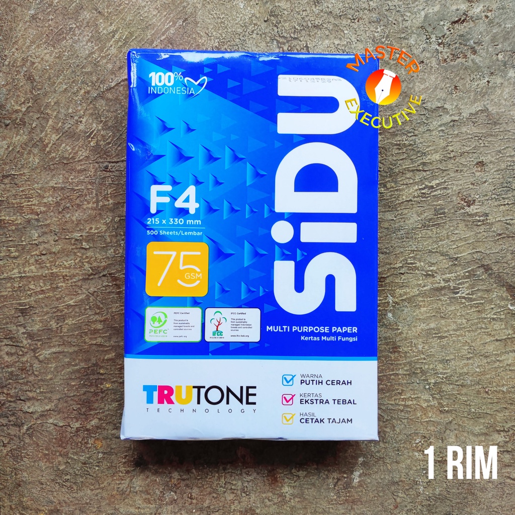 [Rim] Sinar Dunia / SiDu Kertas HVS F4 / Folio 75 gsm 215 x 330 mm