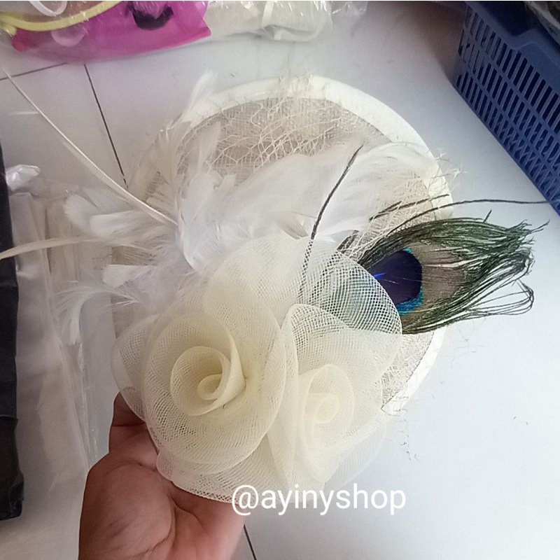 Topi Fascinator Model Vintage-Headpiece Pesta