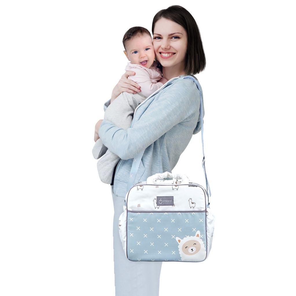 Omiland Tas Bayi Medium Saku Print Alpaca Series - OB 29201-4