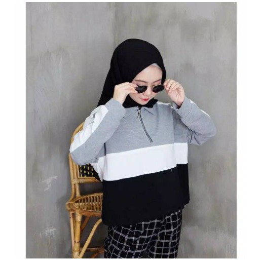 iseven p SWEATER KIKO BLOCK COLOUR