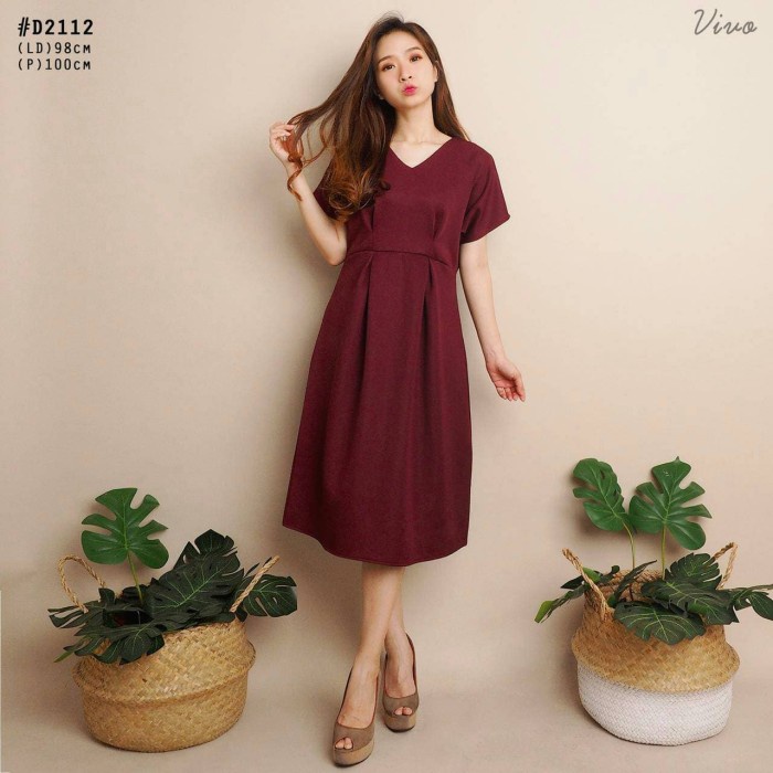 Crytal Dress Baju Natal Wanita Murah - Putih