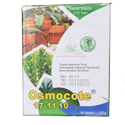 Pupuk dekastar 100 gram untuk bonsai Anggrek Osmocote 17 11 10