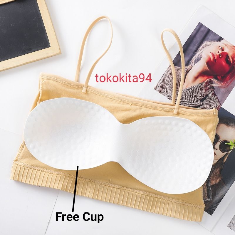 Sport Bra Wanita Import Tali Tipis 1pcs - Bra BH Wanita Olahraga Satuan Model Tali Kemben Tipis