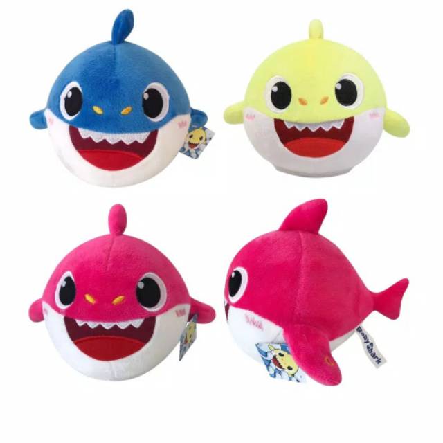 Mainan Anak Boneka Baby shark Bisa Menari Menyanyi Tiru Suara Dan LED Meyala Lampu