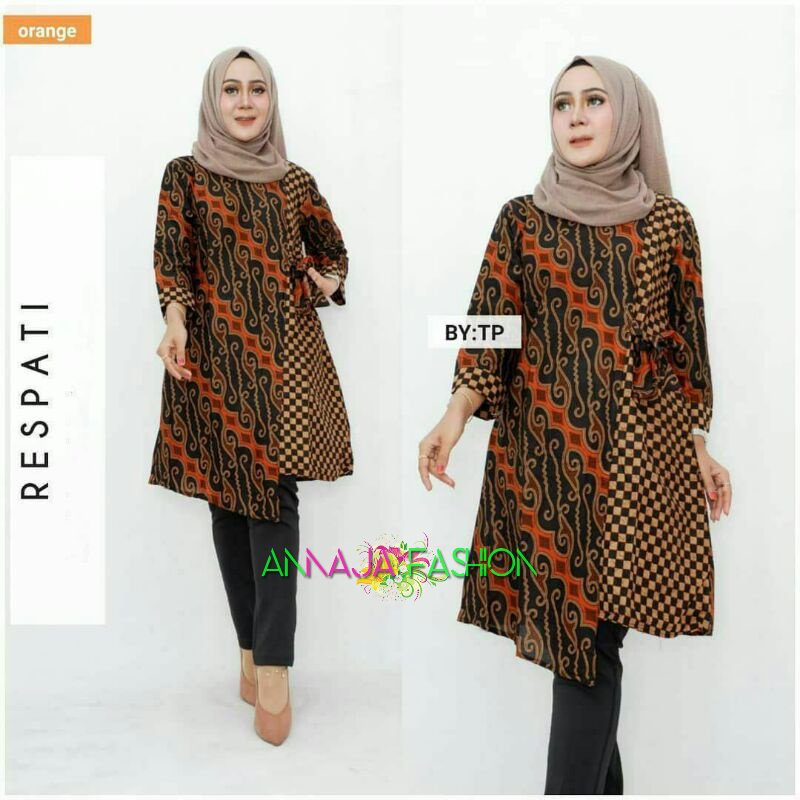 Atasan Batik Wanita terbaru | Tunik Parang Salur |Batik Pekalongan