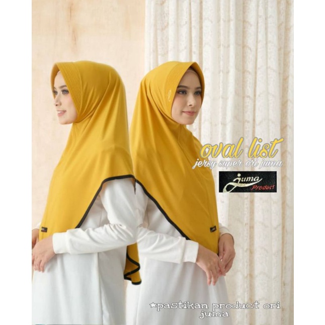 KERUDUNG HIJAB JUMA STANDART LIST PITA TERLARIS PALEMBANG ORIGINAL