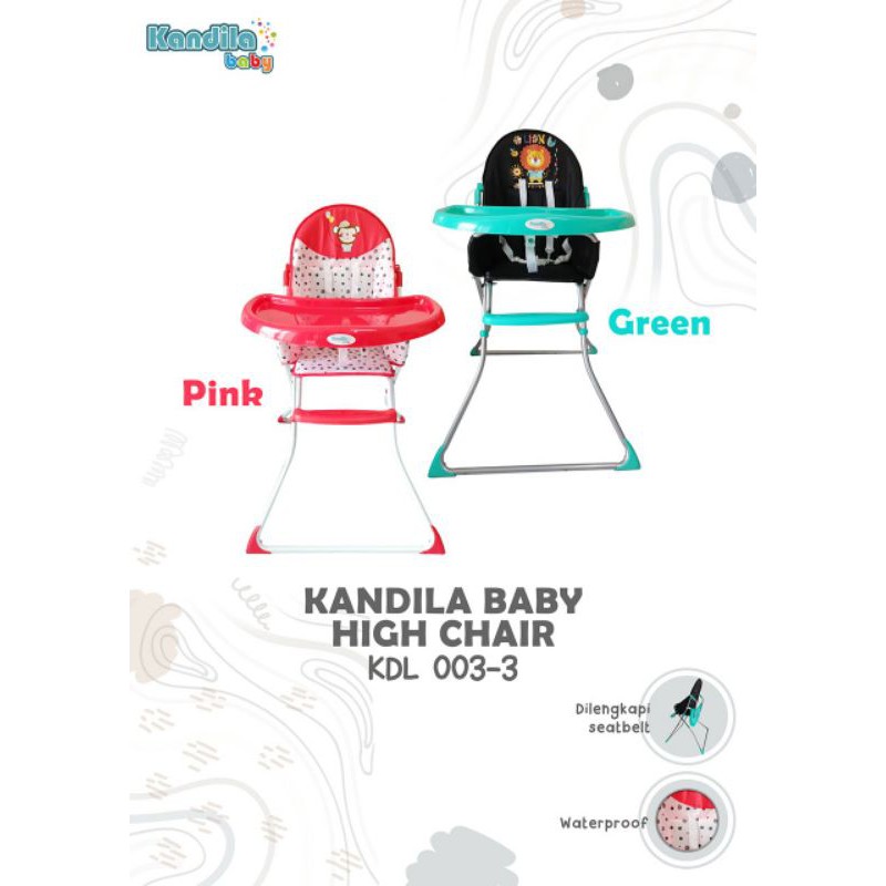 Kandila baby high chair/ kursi makan bayi kdl 003-3