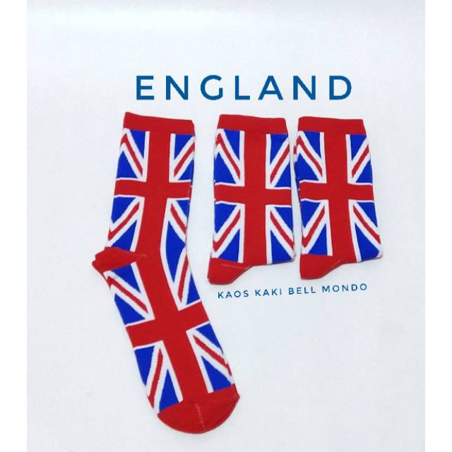 kaos kaki dewasa motif bendera inggris