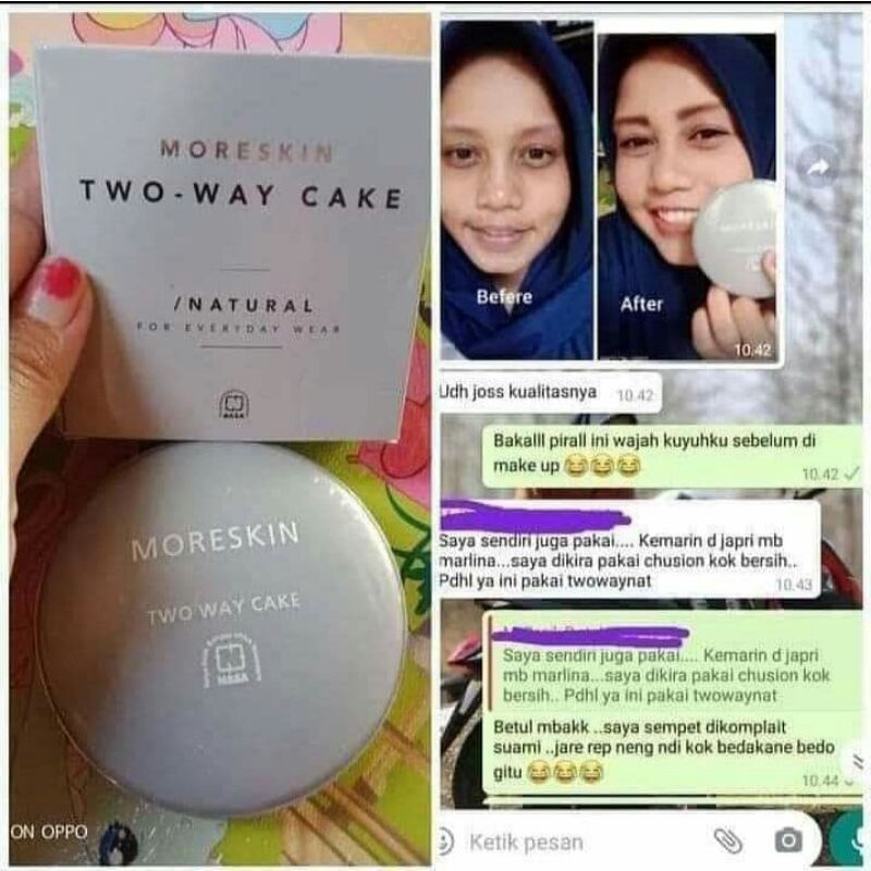 Moreskin Two Way Cake Nasa / Moreskin Bedak Padat Nasa