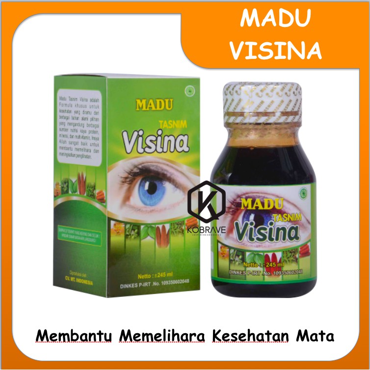 [ORIGINAL] Madu Herbal Visina Tasnim Madu Kesehatan Mata 245ml Promo Terlaris