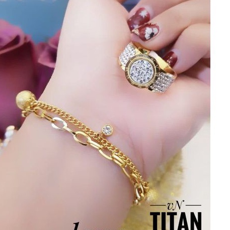 TiTanium set gelang cincin R40