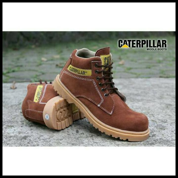 CUCI GUDANG SEPATU CATERPILLAR MIDDLE SAFETY BOOTS 