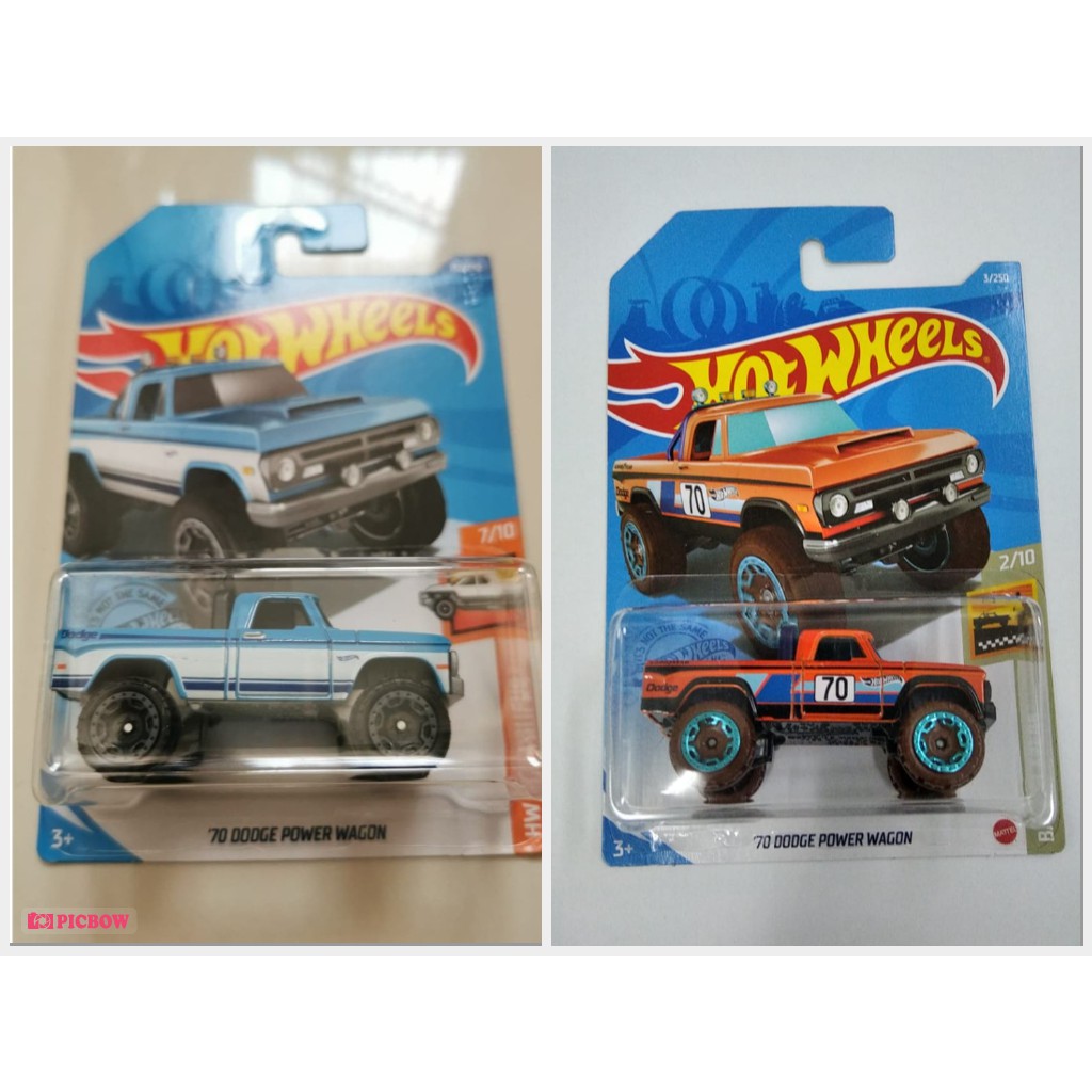 Diecast Hot Wheels 70 DODGE POWER WAGON HW Orange Biru Hotwheels Mobil Mainan Anak Original Mattel