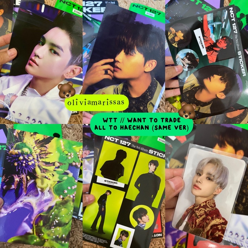 WTT / WTS POSTCARD TAEIL SEOUL CITY, STICKER TAEIL SEOUL CITY, POSTCARD YUTA STICKY, STICKER DOYOUNG