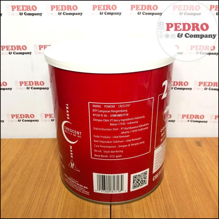 

Crescent - Baking powder double acting/ bubuk pengembang (2,7 kg)