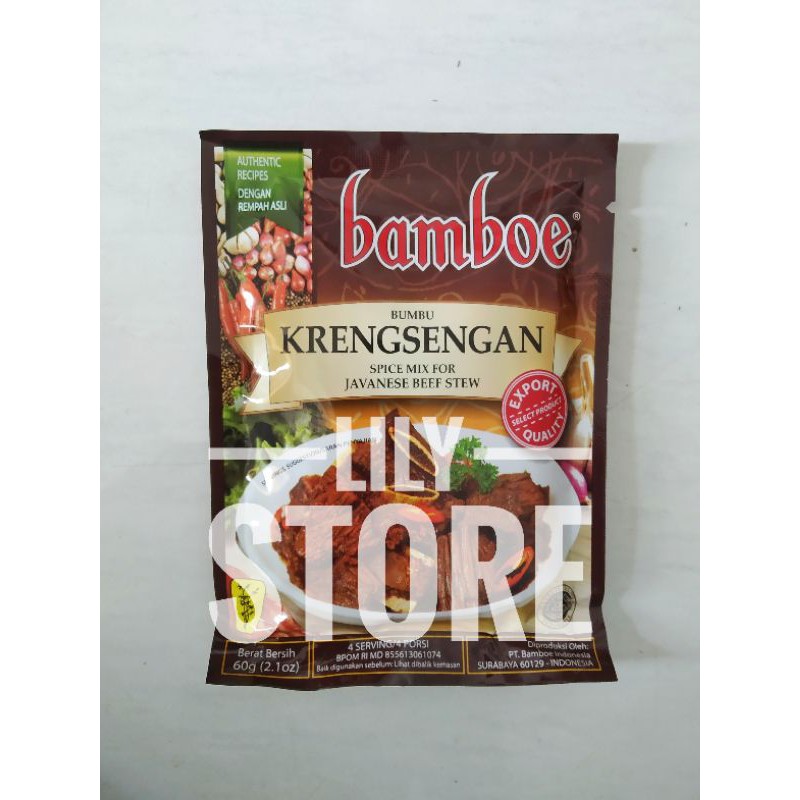 

Bamboe / Bambu Export Bumbu Krensengan / Kresengan 60g