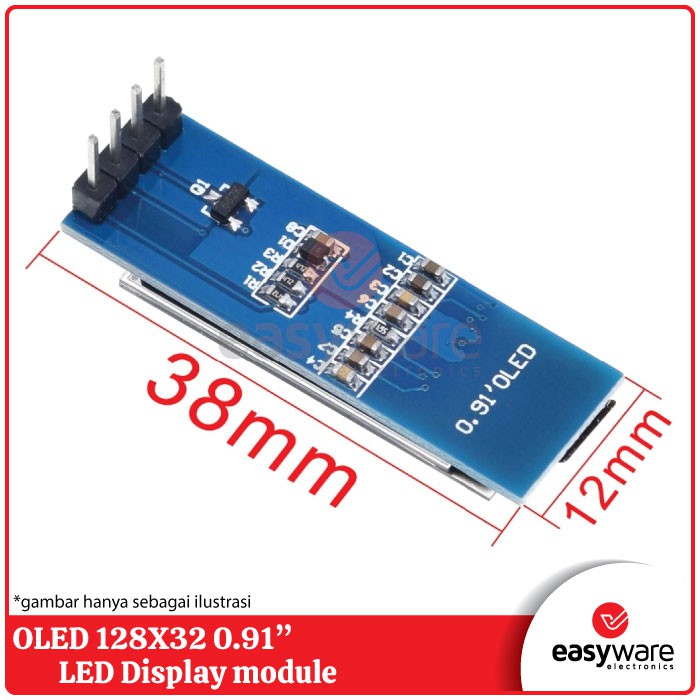 OLED 128X32 0.91 inch I2C LCD Display module