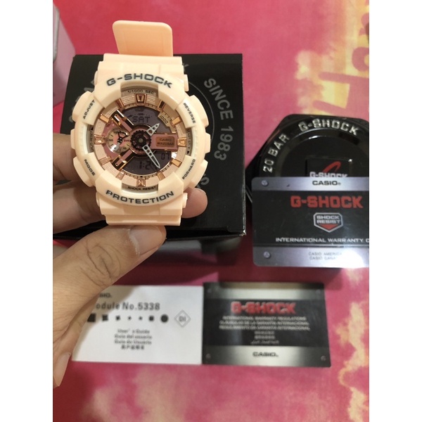 CASIO G-SHOCK W.R 20BAR GA-110GB PINK