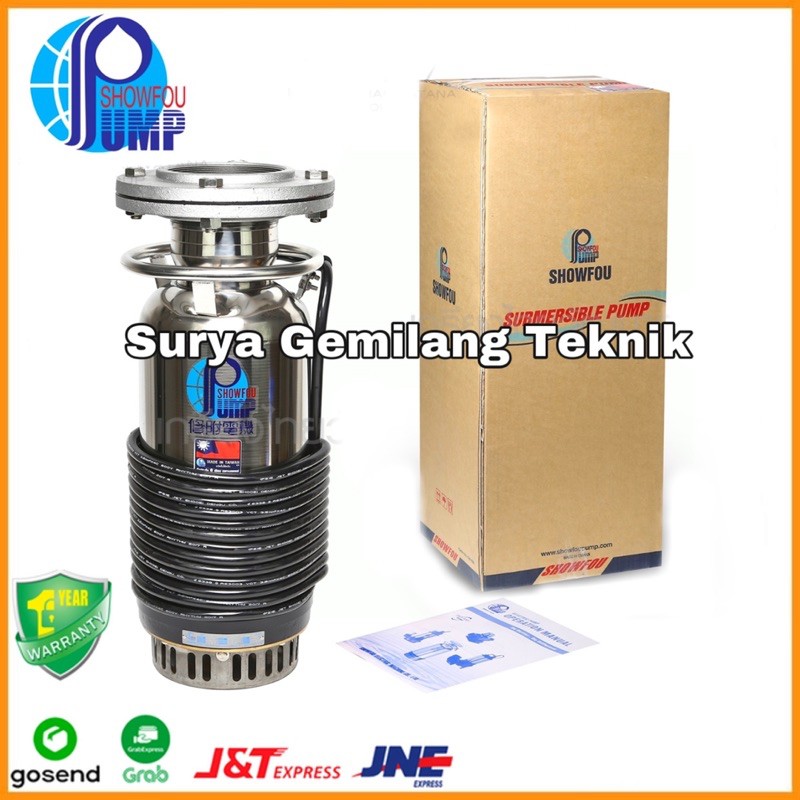 POMPA BANJIR 3 HP 4 INCH POMPA SHOWFOU KS.332 POMPA CELUP SUMBERSIBLE