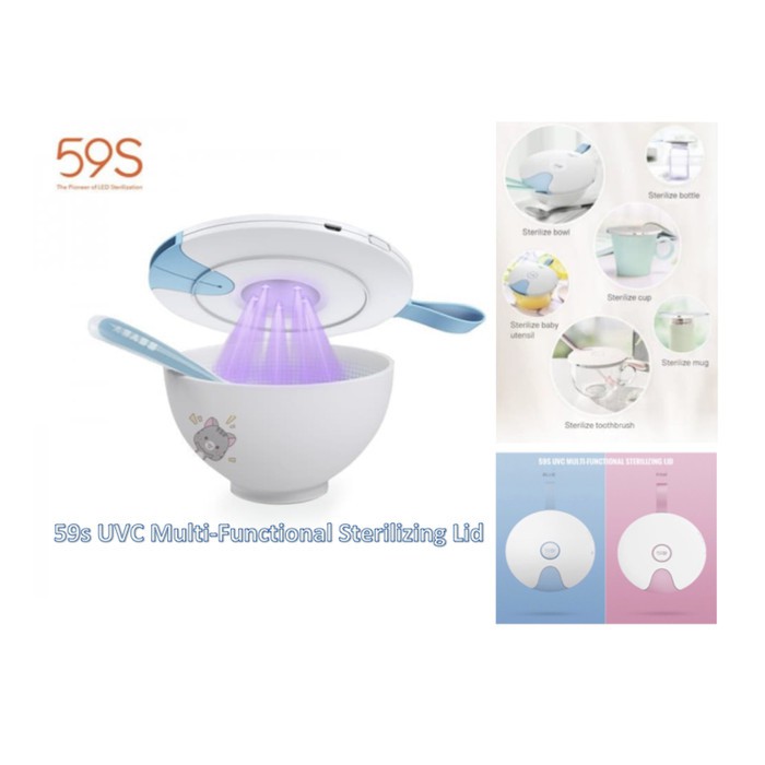 59S UVC LED Portable S8 Bottle Lid Cover Travel Sanitizer Sterilizer Baby UV