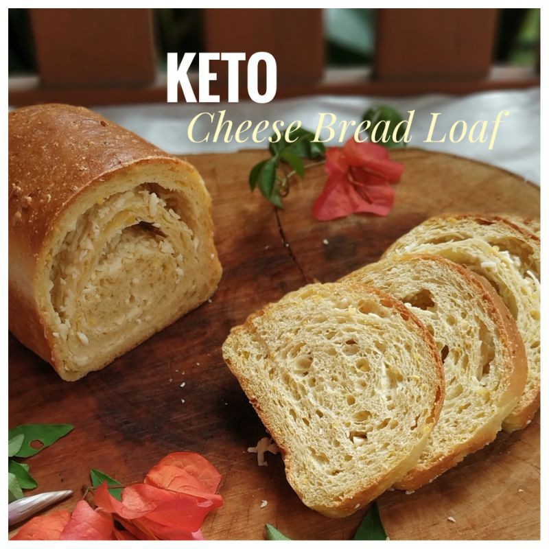 

KETO DEBM DIABETIC FRIENDLY BREAD LOAF ROTI TAWAR KETO ISI KEJU