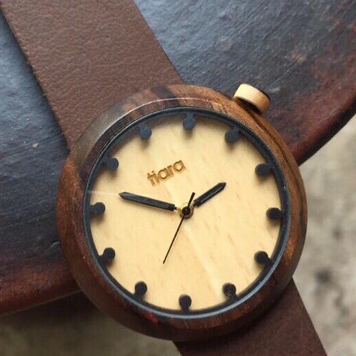 PROMO Jam Tangan Kayu Original Eboni / Jam Tangan Wanita / Wooden Watches ( Bisa Custom Nama )