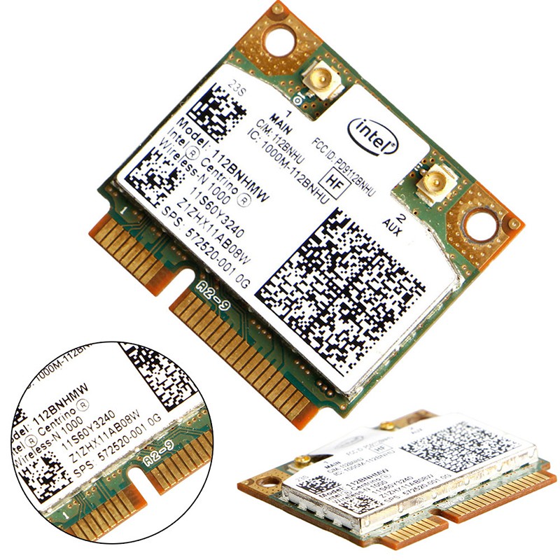 VIVI Intel Centrino Wireless-N 1000 802.11 b/g/n 112BNHMW Half Mini PCI-E Wifi Card