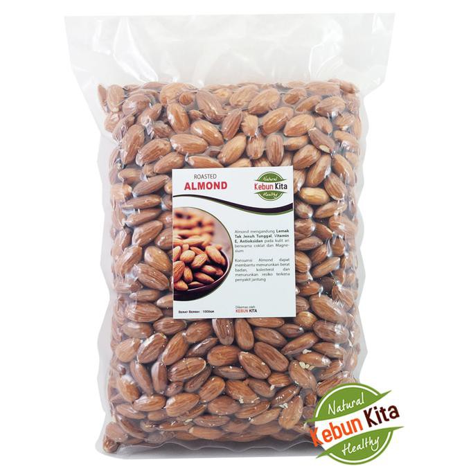 

ENAK Kacang Almond Panggang 1kg (Roasted Almond) BANYAK RASA