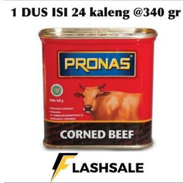 

kornet pronas sapi 340gram isi 24 per DUS gojek grab