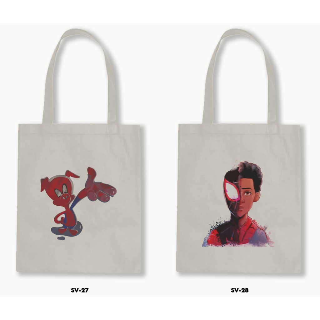 TOTE BAG BLACU - Spider Man Into the Spider Verse 02