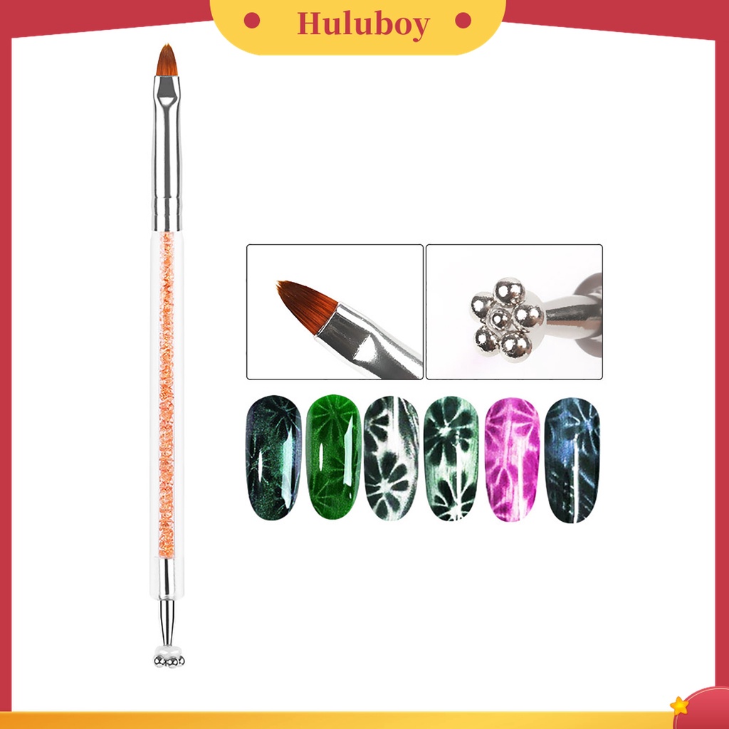 Huluboy Huluboy♡ Pen Magnet Pembuat Efek Cat Eye 3D Bahan Akrilik Untuk Nail Art DIY