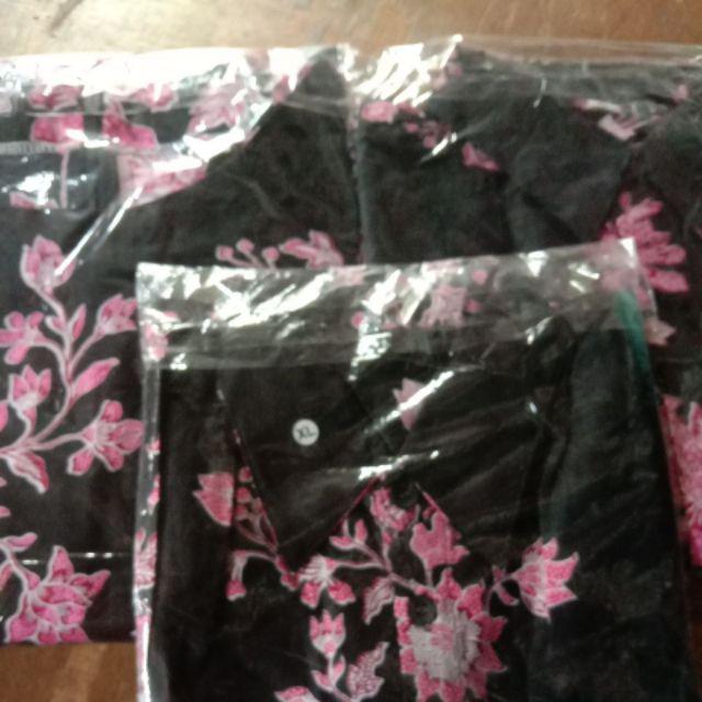 Batik Couple Keluarga Sania Ruffle Ori Ndoro Jowi Dnt Motif Cibulan Pink