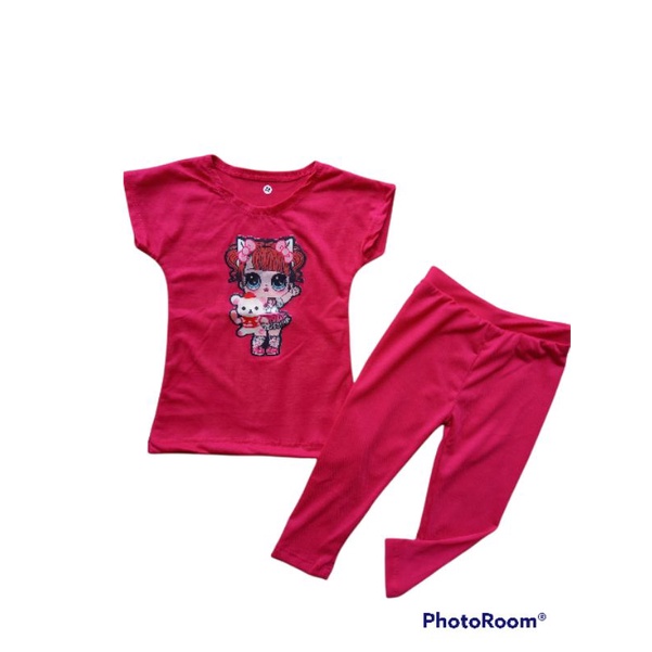 Setelan anak/ Setelan kaos dan legging anak 1th-5th