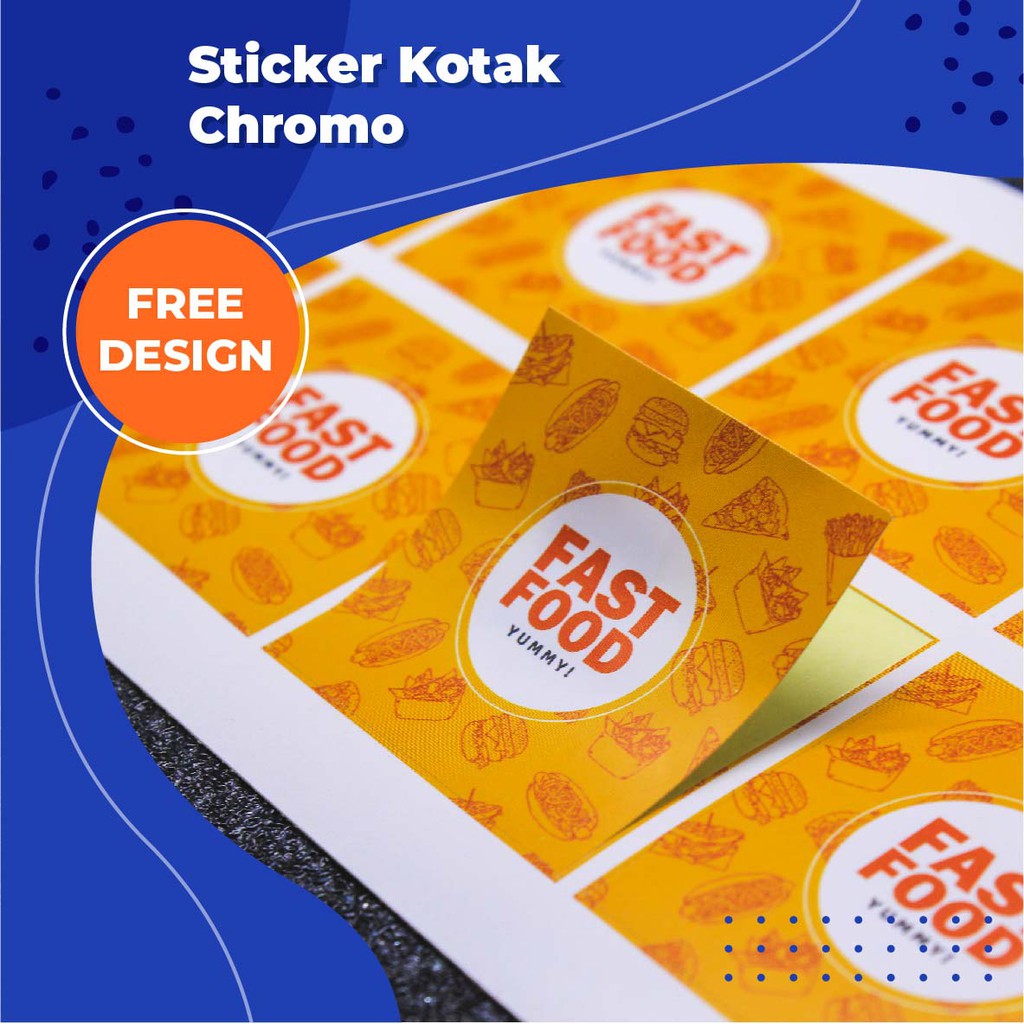 CETAK STIKER KOTAK LABEL MAKANAN STICKER KOTAK KEMASAN PRODUK BOTOL