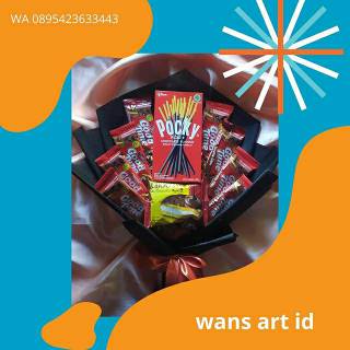 Snack bouquet  bunga jajan bouquet  snack wisuda 