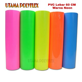  Polyflex  PVC 60 CM Warna Neon Meteran Polyflex  PVC Neon 