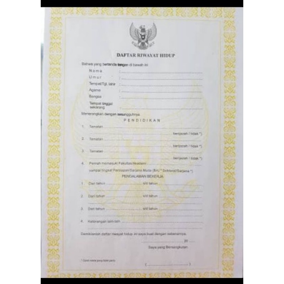 

Daftar Riwayat Hidup