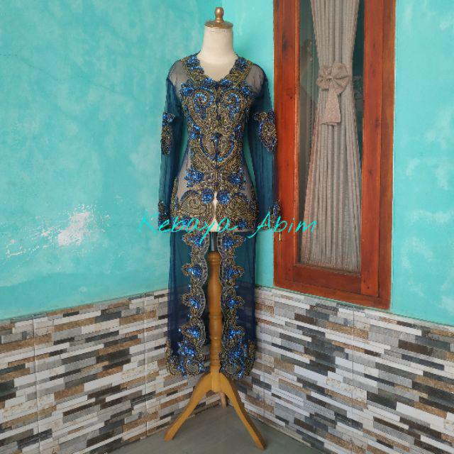 Ready Kebaya Panjang Akad Nikah Full Payet Kebaya Gaun Pengantin Wanita Kebaya Orang Tua Shopee Indonesia