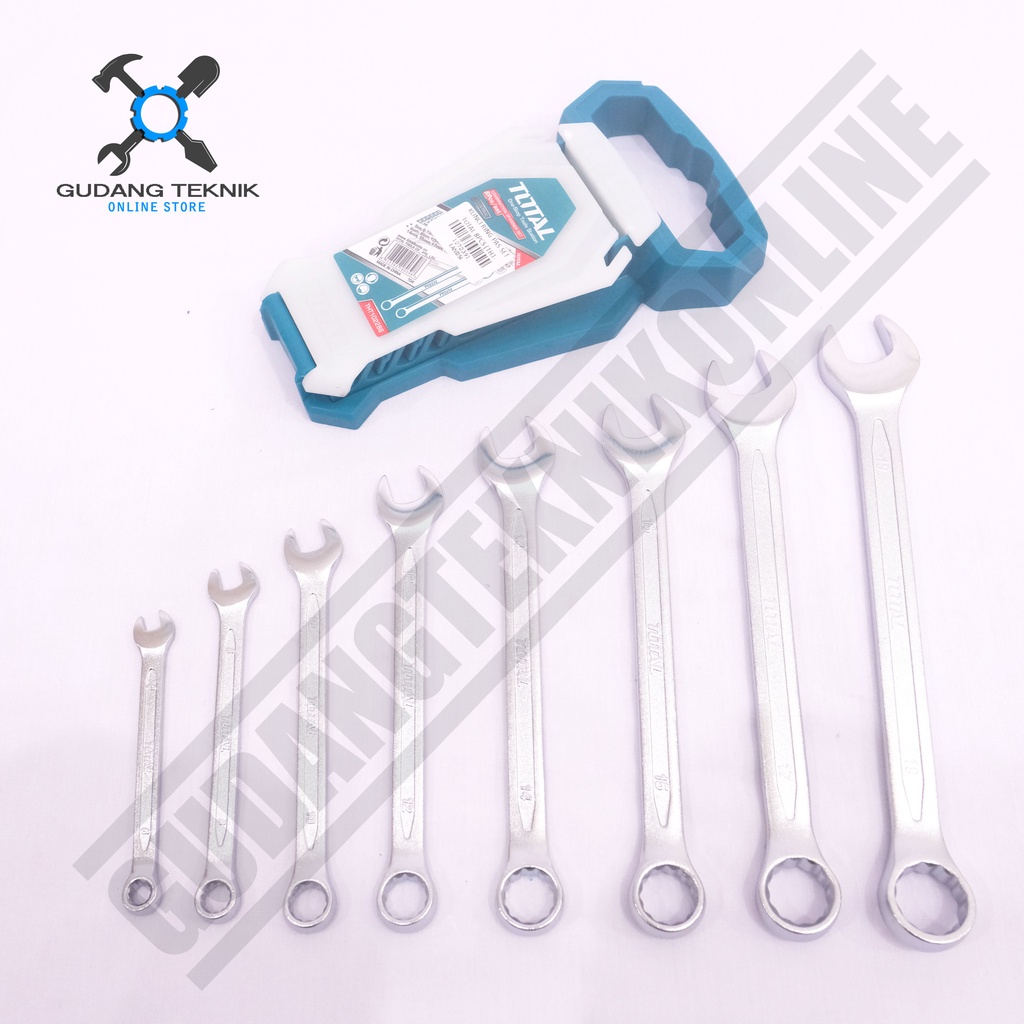 Kunci Ring Pas 1 Set 8pcs TOTAL THT102286 / Combination Wrench 1 Set 8 pcs TOTAL - Kunci Pas Ring 8pcs Set