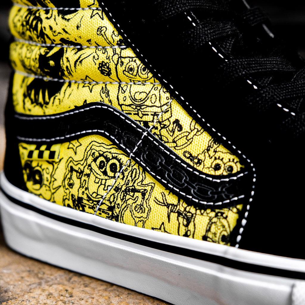 VANS SK8-HI SKATE X SPONGEBOB &quot;GIGILIOTTI&quot; ORIGINAL 100%