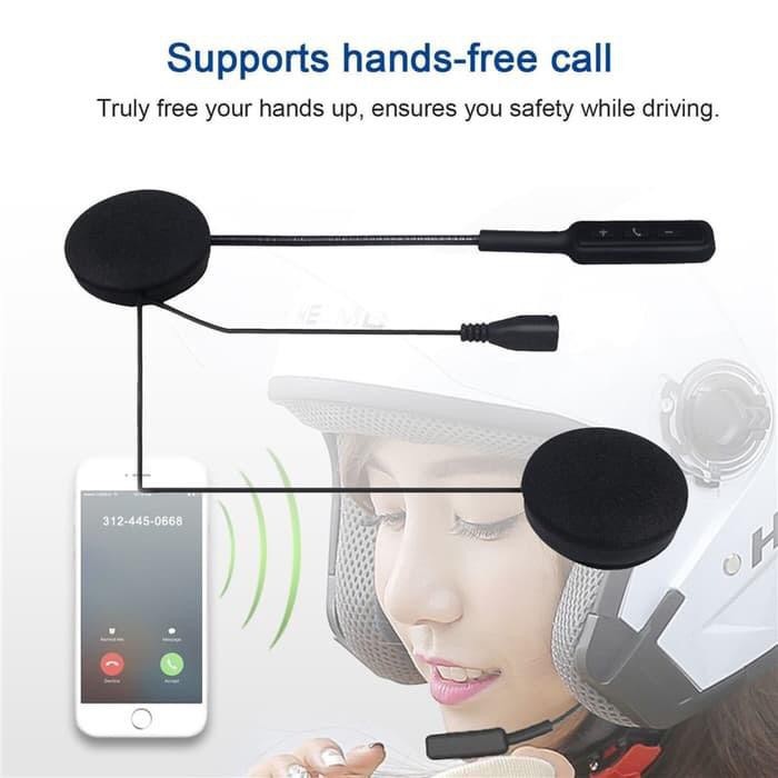 Bluetooth Wireless Earphone Headset for Motorcycle Helmet  - MH01 - Bluetooth Earphone untuk Helm