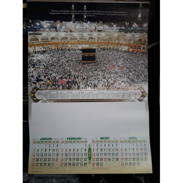 

Kalender dinding caturwulan Mekkah th 2020