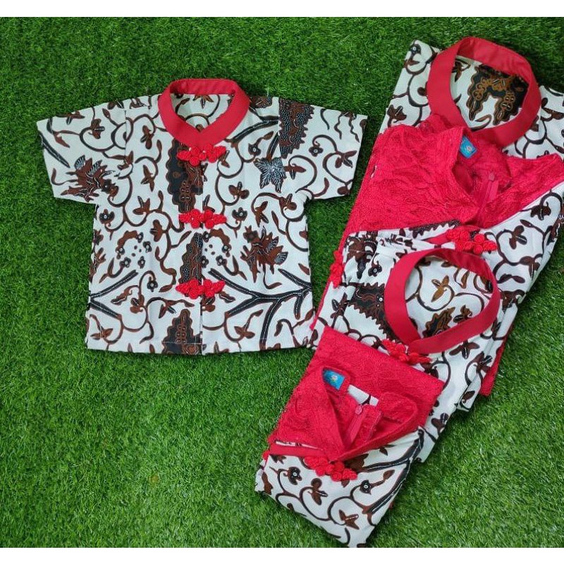 CHEONGSAM COUPLE FAMILY SET BATIK IMLEK / SERAGAM BATIK KELUARGA / BAJU IMLEK KELUARGA / KEMEJA KOKO