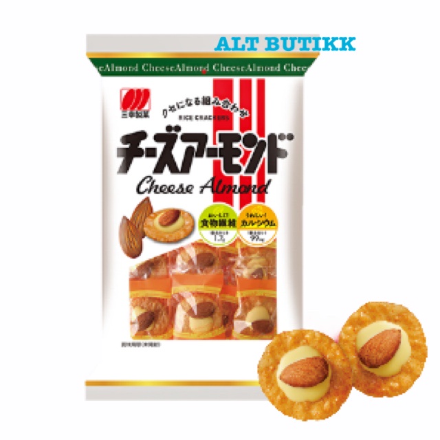 

RB SANKO SEIKA CHEESE ALMOND RICE CRACKERS 44.3 gram PRODUCT OF JAPAN