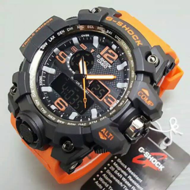 Jam tangan pria casio g-shock sport dual time analog dan digital