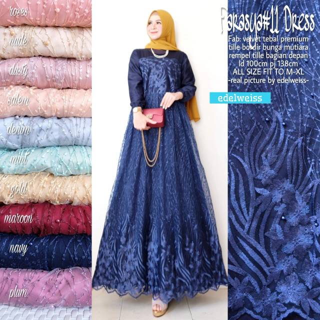 Farasya #11 Dress Kondangan Dress Tile Jumbo Dress Brukat Jumbo Party Dress Ld 120 Ld 110 Ld 100 BROKAT TILLE JUMBO DRES MUSLIM XXXL REMAJA GAMIS PERNIKAHAN SERAGAMAN GAMIS PESTA WISUDA TUNAGAN MUARAH BAGUS WARNA SAGE MILLO DUSTY ROSE LEBARAN TERBARU