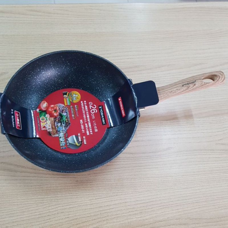 Panci Wok Yoshikawa Marble 26 cm