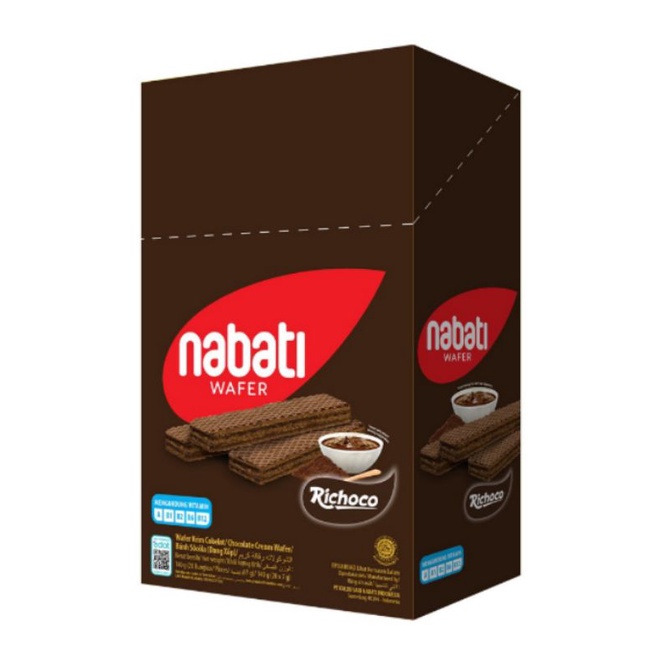 BOX - Nabati Wafer Richoco 20x6g Cokelat