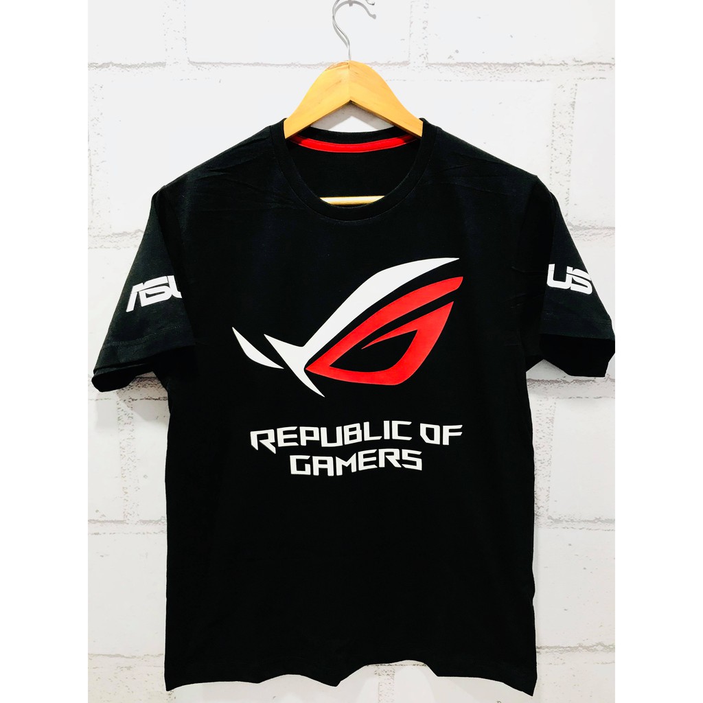 Kaos anak Gamer ASUS ROG Black Republic of Gamers Ready stock