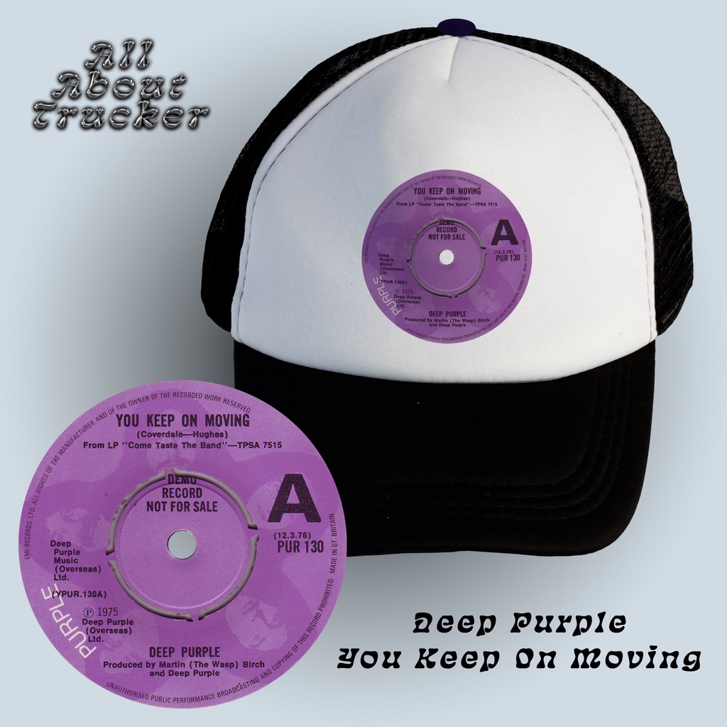 Trucker Hat Deep Purple - You Keep On Moving | CD Edition | Topi Jaring Deep Purple